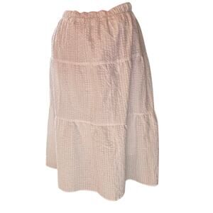 Old‎ Navy Peasant Skirt Womens 2X White Midi Cotton NWT